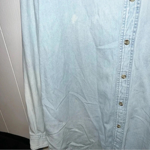 Vintage lee rams denim button up long sleeve shirt size XL - Picture 4 of 4